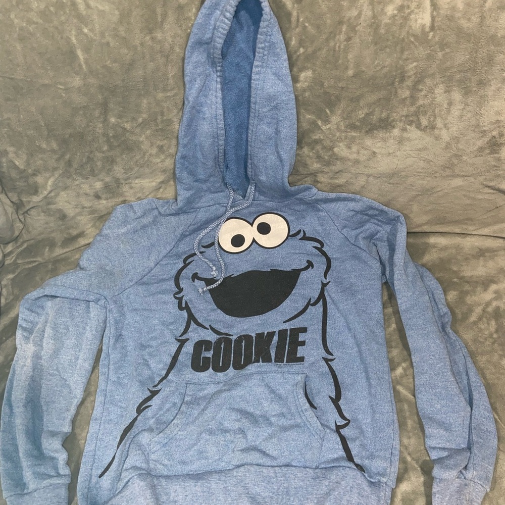 Forever 21 Blue Cookie Monster Hoodie